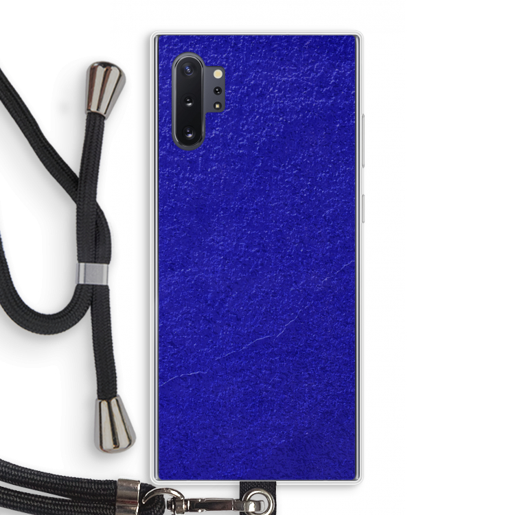 Majorelle Blue: Samsung Galaxy Note 10 Plus Transparant Hoesje met koord