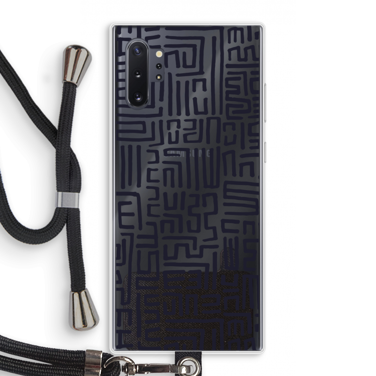 Moroccan Print: Samsung Galaxy Note 10 Plus Transparant Hoesje met koord