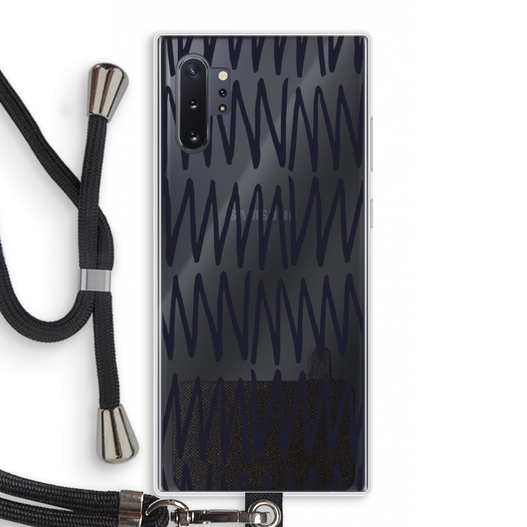 Marrakech Zigzag: Samsung Galaxy Note 10 Plus Transparant Hoesje met koord