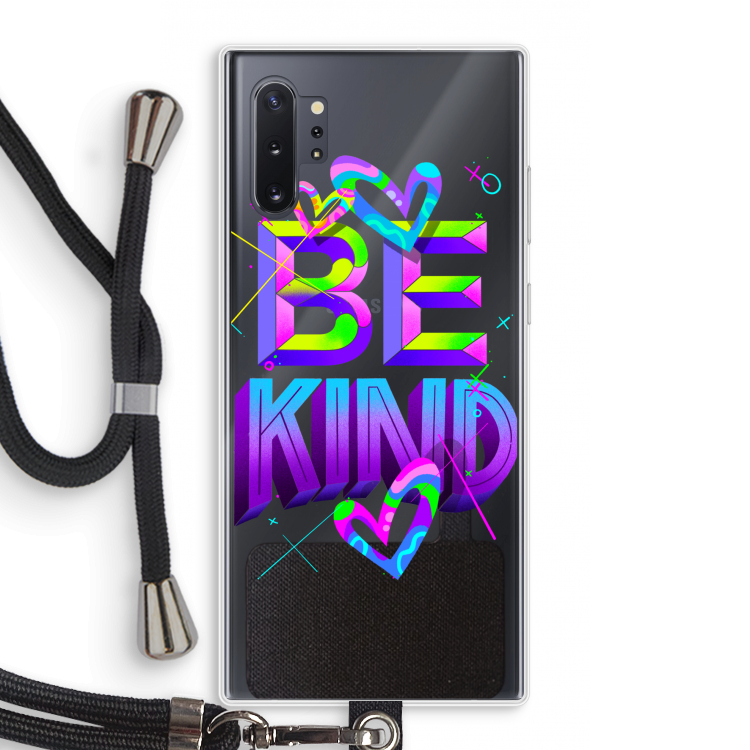 Be Kind: Samsung Galaxy Note 10 Plus Transparant Hoesje met koord