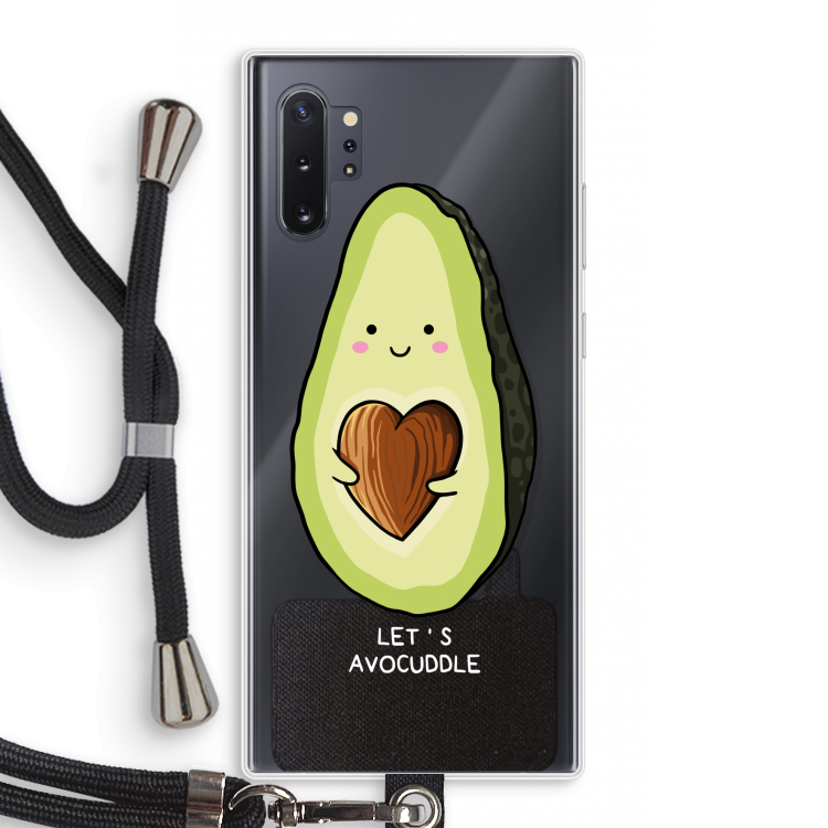 Avocuddle: Samsung Galaxy Note 10 Plus Transparant Hoesje met koord