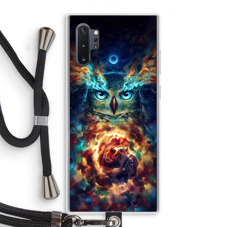 Aurowla: Samsung Galaxy Note 10 Plus Transparant Hoesje met koord