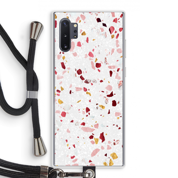 Terrazzo N°9: Samsung Galaxy Note 10 Plus Transparant Hoesje met koord