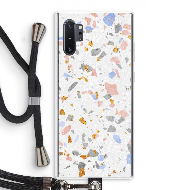 Terrazzo N°8: Samsung Galaxy Note 10 Plus Transparant Hoesje met koord