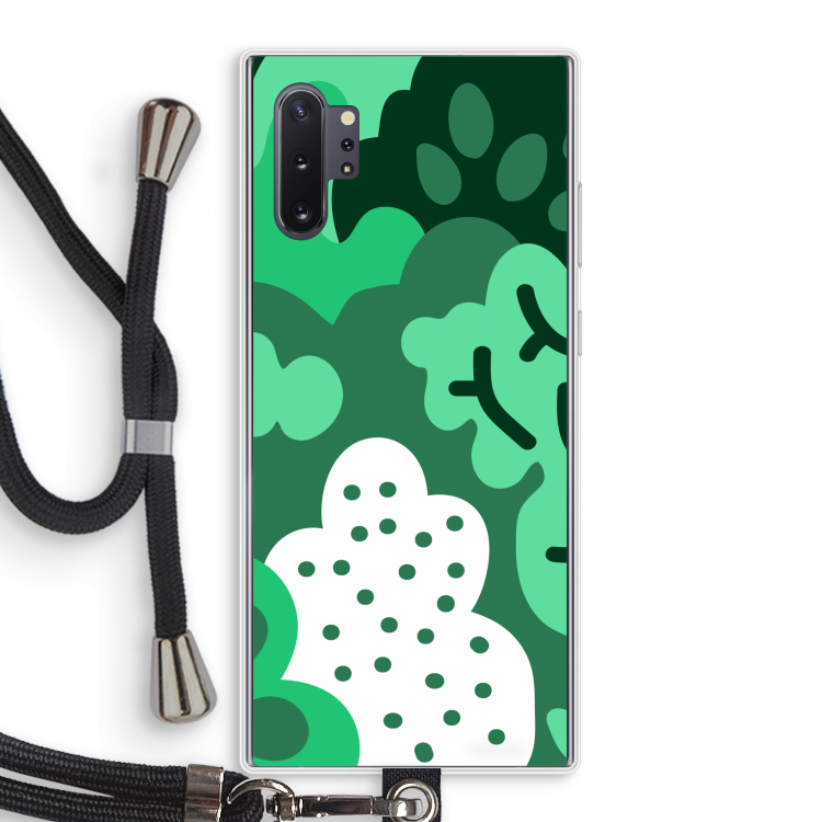Bushes: Samsung Galaxy Note 10 Plus Transparant Hoesje met koord