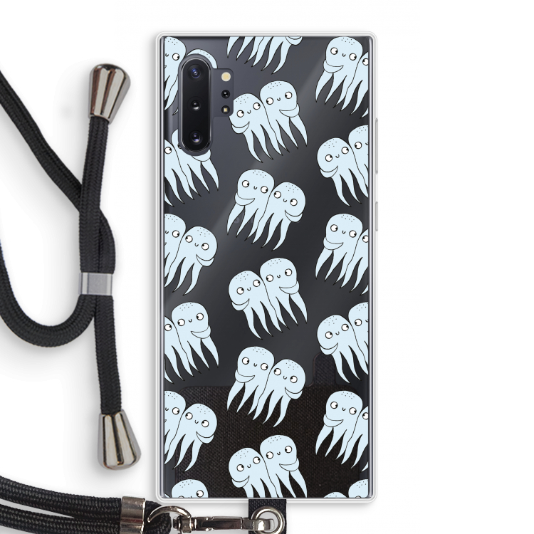 Octopussen: Samsung Galaxy Note 10 Plus Transparant Hoesje met koord