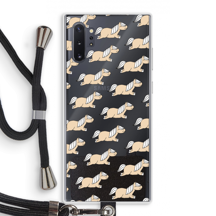 Ponys: Samsung Galaxy Note 10 Plus Transparant Hoesje met koord
