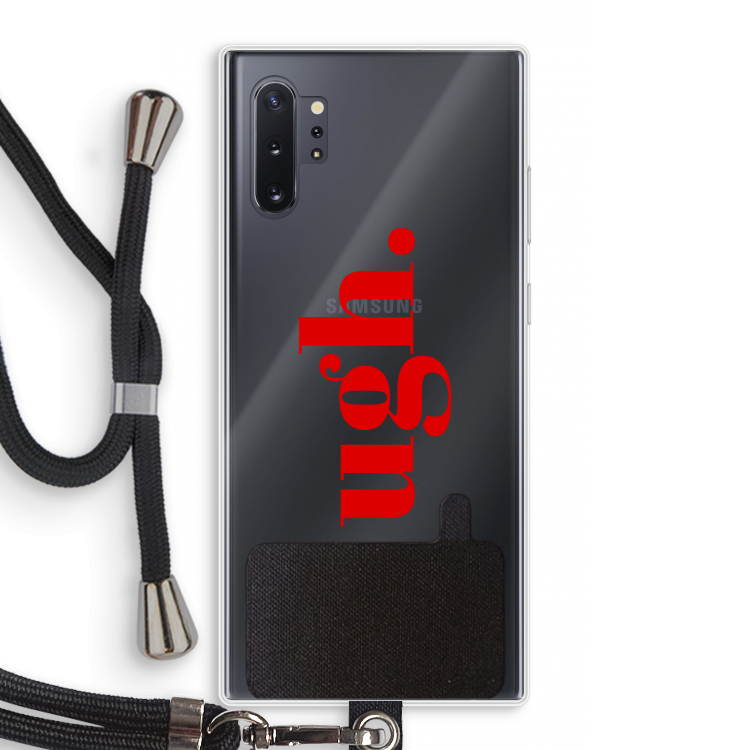 Ugh: Samsung Galaxy Note 10 Plus Transparant Hoesje met koord