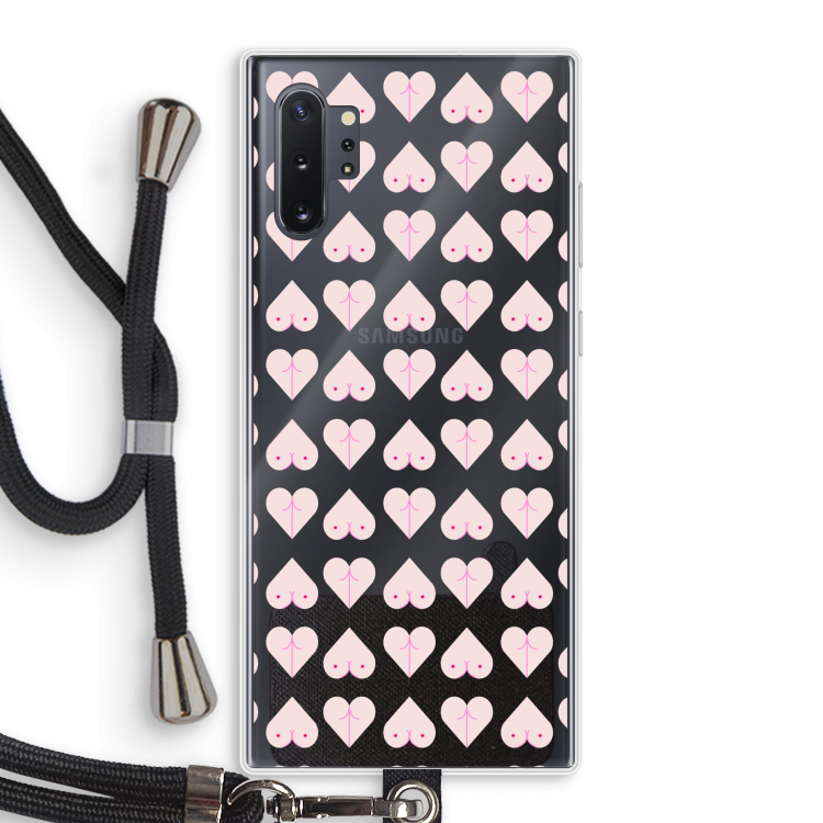 Ass 'n Titties: Samsung Galaxy Note 10 Plus Transparant Hoesje met koord