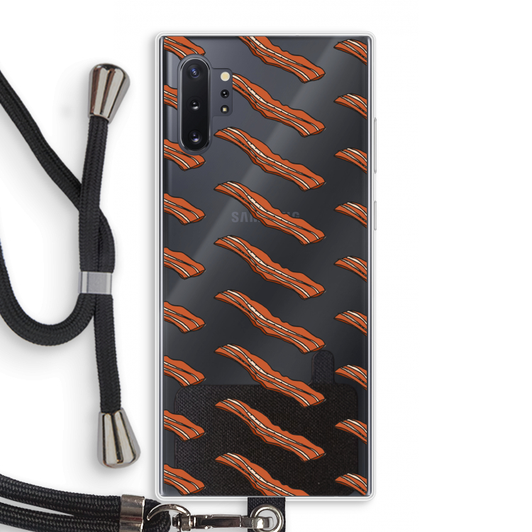 Bacon to my eggs #2: Samsung Galaxy Note 10 Plus Transparant Hoesje met koord