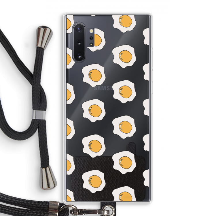 Bacon to my eggs #1: Samsung Galaxy Note 10 Plus Transparant Hoesje met koord