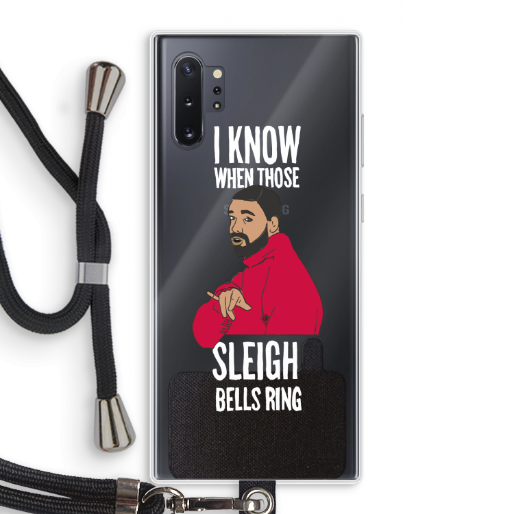 Sleigh Bells Ring: Samsung Galaxy Note 10 Plus Transparant Hoesje met koord