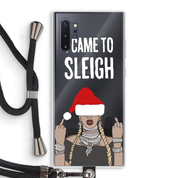 Came To Sleigh: Samsung Galaxy Note 10 Plus Transparant Hoesje met koord