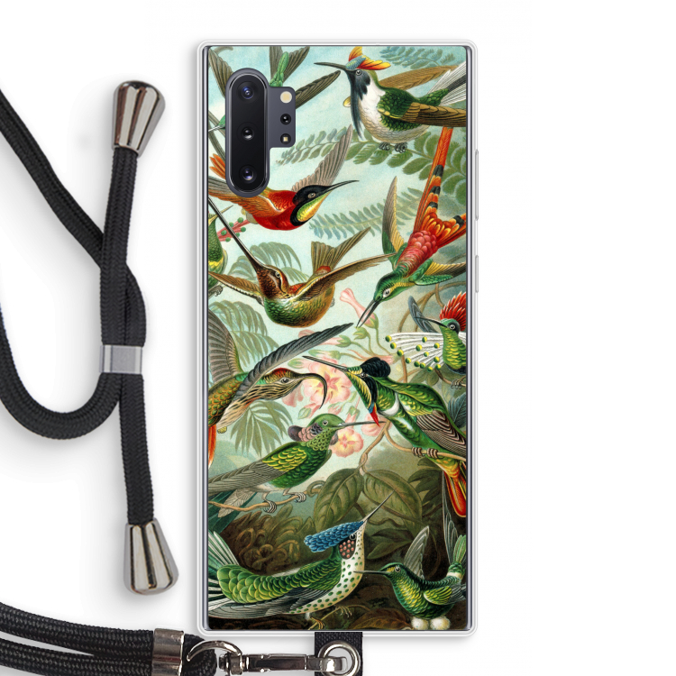 Haeckel Trochilidae: Samsung Galaxy Note 10 Plus Transparant Hoesje met koord