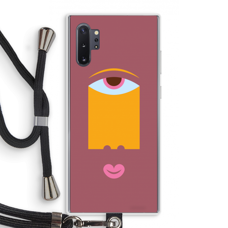 Mono V: Samsung Galaxy Note 10 Plus Transparant Hoesje met koord