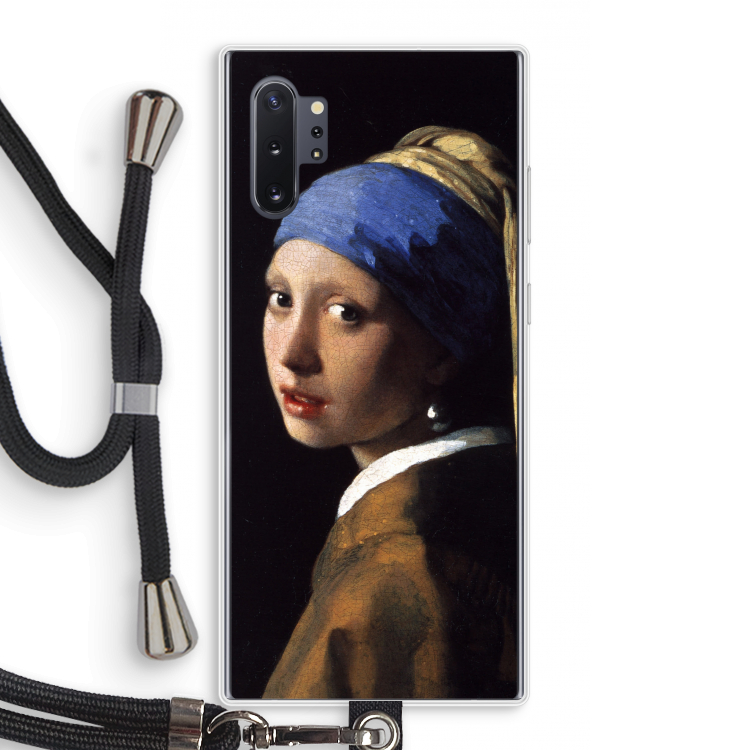 The Pearl Earring: Samsung Galaxy Note 10 Plus Transparant Hoesje met koord