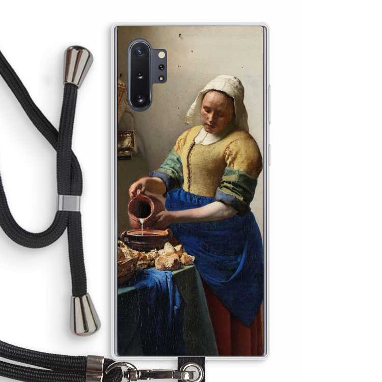 The Milkmaid: Samsung Galaxy Note 10 Plus Transparant Hoesje met koord