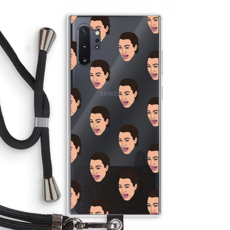 Ugly Cry Call: Samsung Galaxy Note 10 Plus Transparant Hoesje met koord