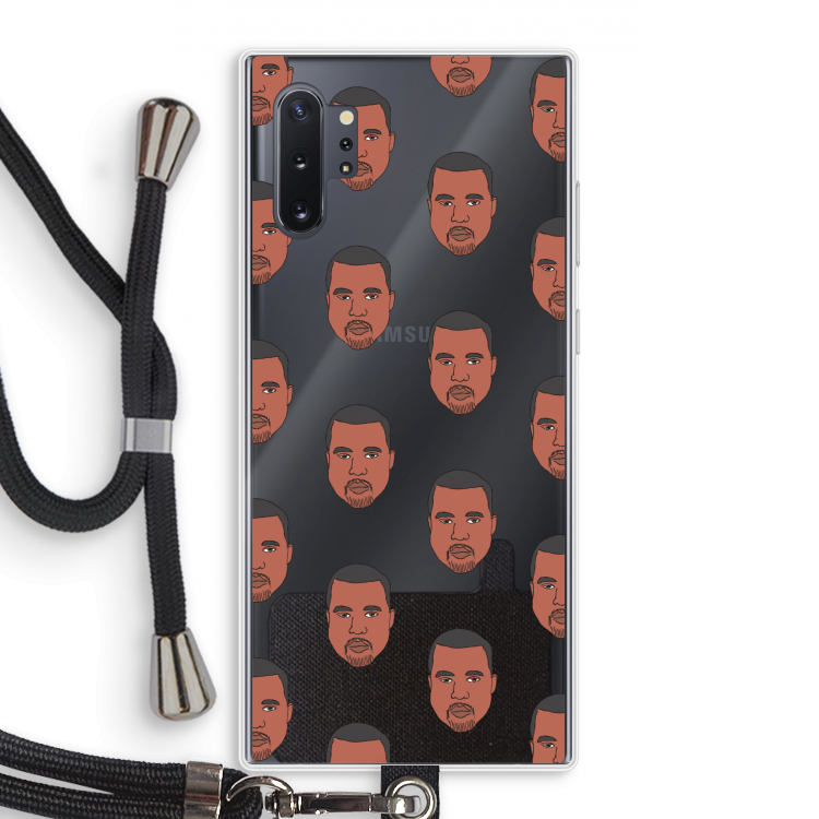 Kanye Call Me?: Samsung Galaxy Note 10 Plus Transparant Hoesje met koord