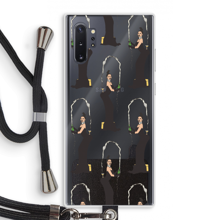 Pop Some Kim: Samsung Galaxy Note 10 Plus Transparant Hoesje met koord