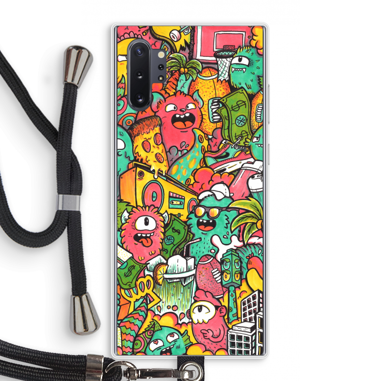 Vexx City: Samsung Galaxy Note 10 Plus Transparant Hoesje met koord