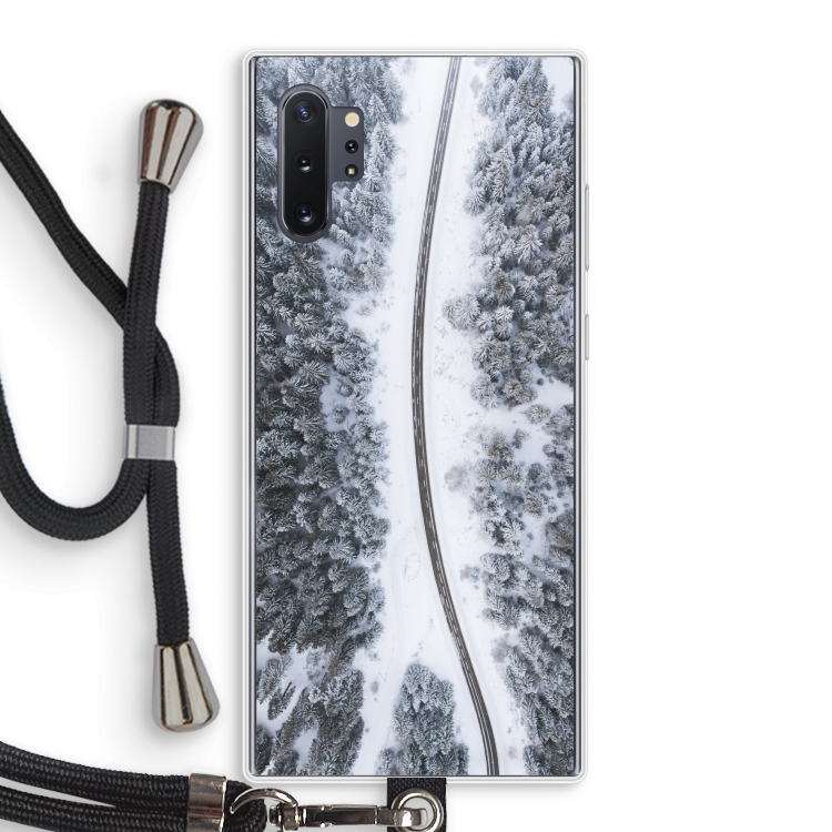 Snøfall: Samsung Galaxy Note 10 Plus Transparant Hoesje met koord