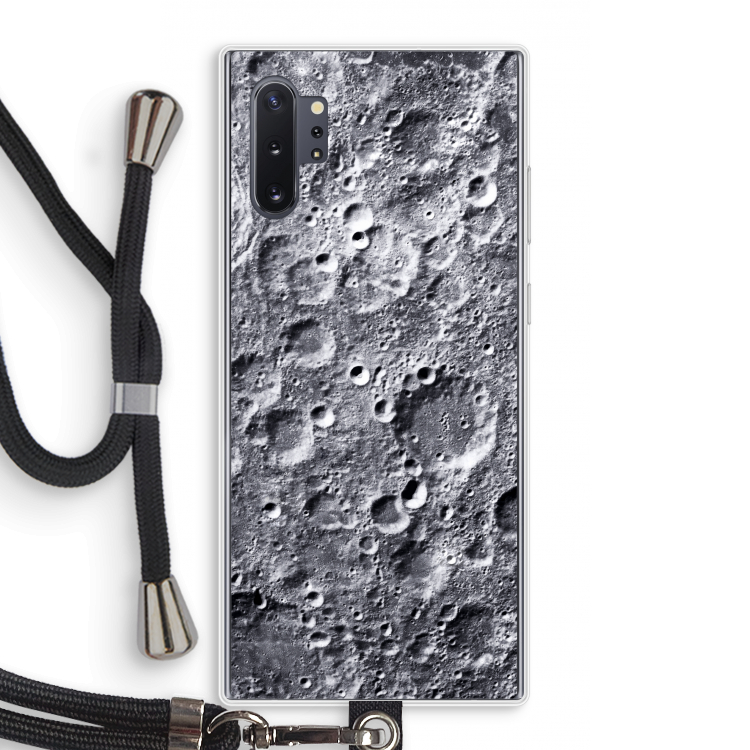 Maanlandschap: Samsung Galaxy Note 10 Plus Transparant Hoesje met koord
