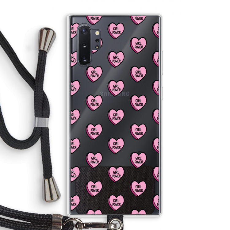 GIRL POWER: Samsung Galaxy Note 10 Plus Transparant Hoesje met koord