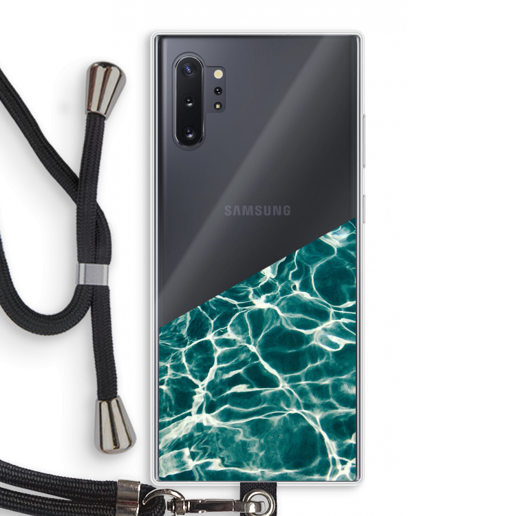 Weerkaatsing water: Samsung Galaxy Note 10 Plus Transparant Hoesje met koord