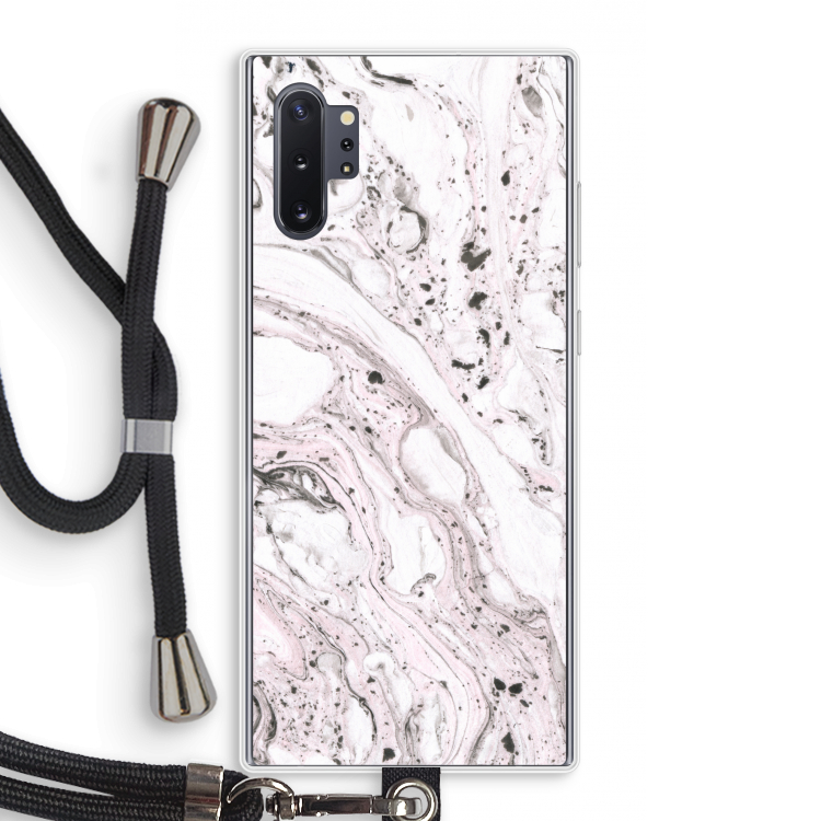 Mengelmoes: Samsung Galaxy Note 10 Plus Transparant Hoesje met koord