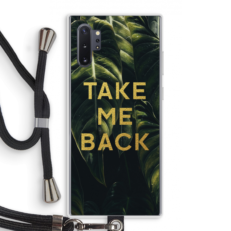Take me back: Samsung Galaxy Note 10 Plus Transparant Hoesje met koord