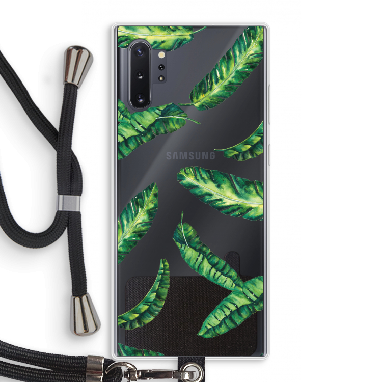 Lange bladeren: Samsung Galaxy Note 10 Plus Transparant Hoesje met koord