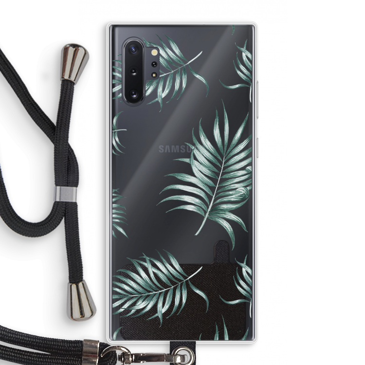 Simple leaves: Samsung Galaxy Note 10 Plus Transparant Hoesje met koord