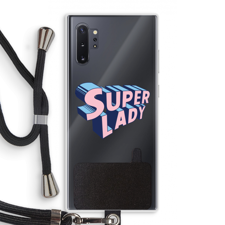 Superlady: Samsung Galaxy Note 10 Plus Transparant Hoesje met koord