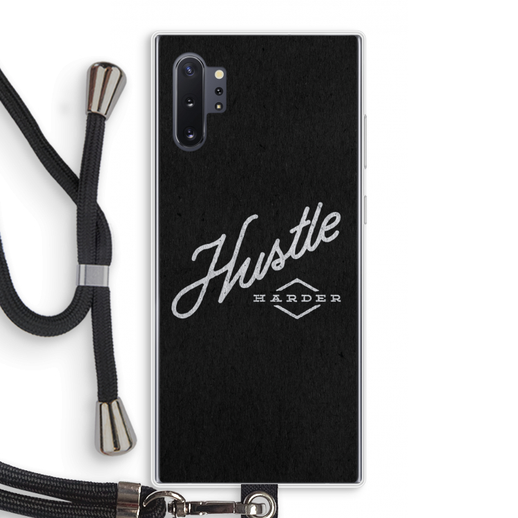 Hustle: Samsung Galaxy Note 10 Plus Transparant Hoesje met koord