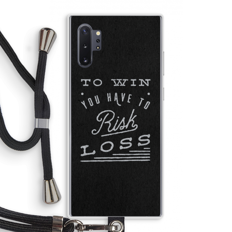 Risk loss: Samsung Galaxy Note 10 Plus Transparant Hoesje met koord