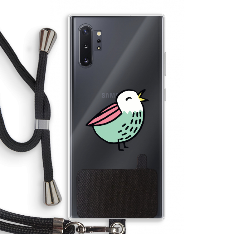 Birdy: Samsung Galaxy Note 10 Plus Transparant Hoesje met koord