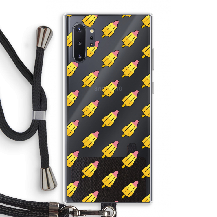Waterijsjes: Samsung Galaxy Note 10 Plus Transparant Hoesje met koord