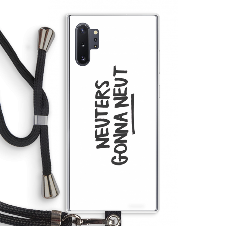 Neuters: Samsung Galaxy Note 10 Plus Transparant Hoesje met koord