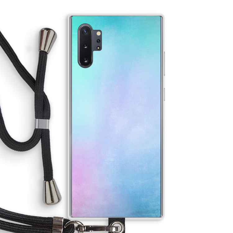 mist pastel: Samsung Galaxy Note 10 Plus Transparant Hoesje met koord