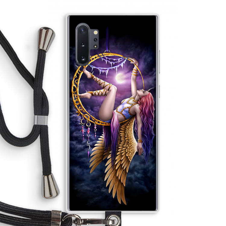 Aerial Angel: Samsung Galaxy Note 10 Plus Transparant Hoesje met koord
