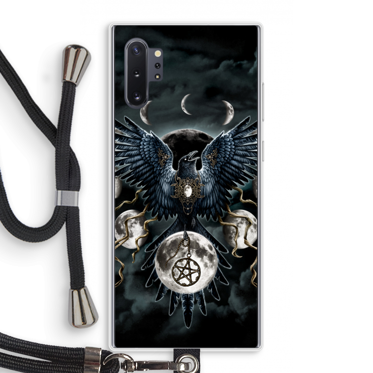 Sinister Wings: Samsung Galaxy Note 10 Plus Transparant Hoesje met koord