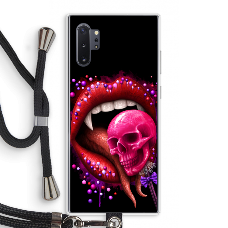 Dodelijk zoet: Samsung Galaxy Note 10 Plus Transparant Hoesje met koord