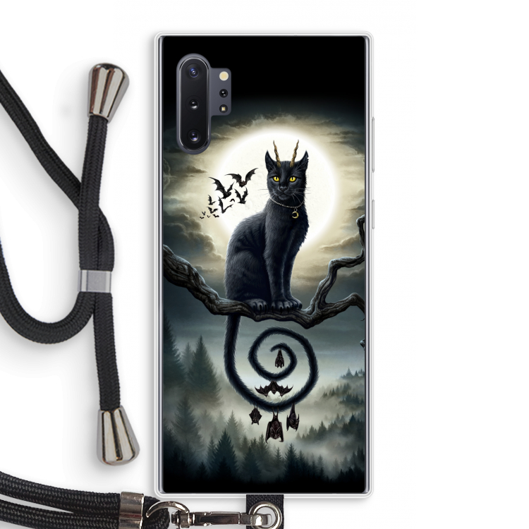 Moonlight Companions: Samsung Galaxy Note 10 Plus Transparant Hoesje met koord
