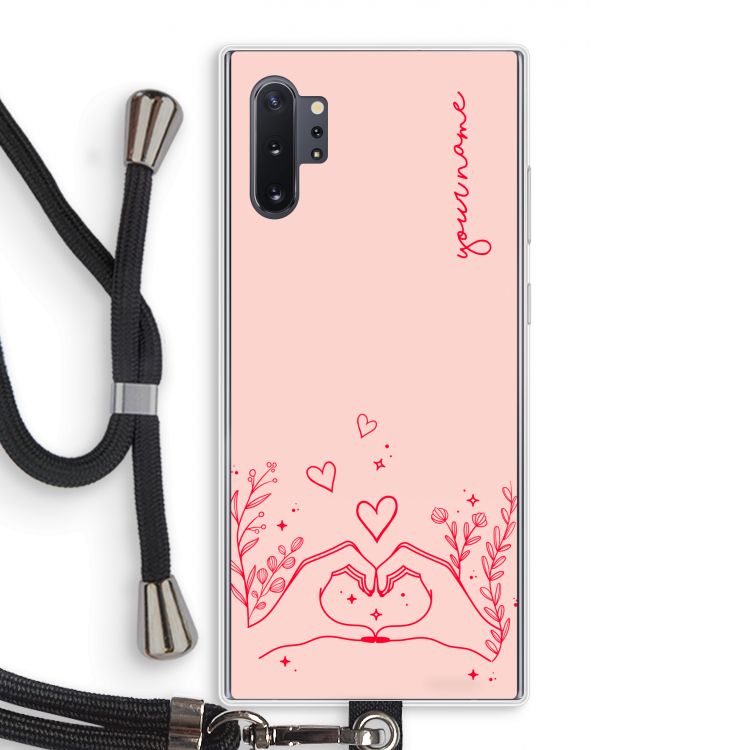 Love is in the air: Samsung Galaxy Note 10 Plus Transparant Hoesje met koord