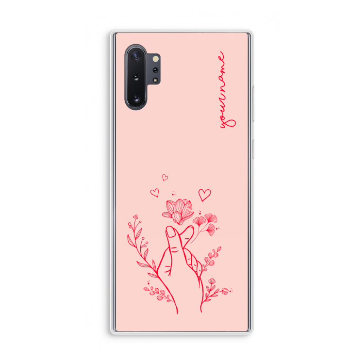 Giving Flowers: Samsung Galaxy Note 10 Plus Transparant Hoesje