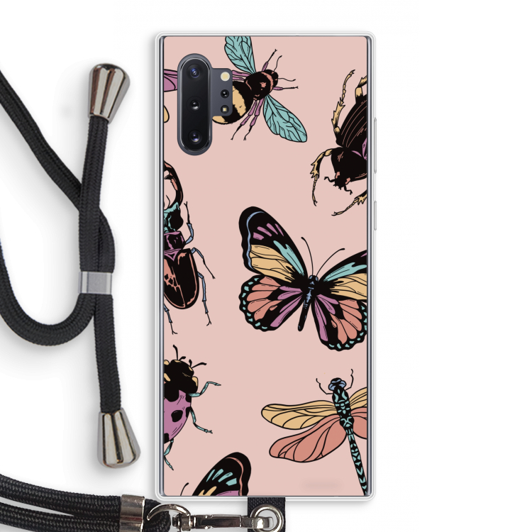 Tiny Bugs: Samsung Galaxy Note 10 Plus Transparant Hoesje met koord