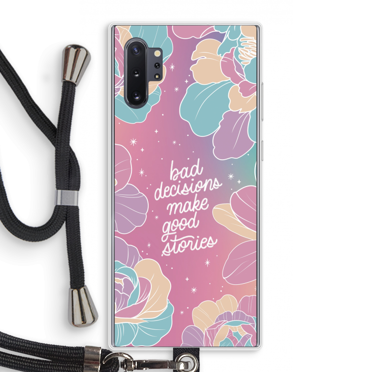 Good stories: Samsung Galaxy Note 10 Plus Transparant Hoesje met koord