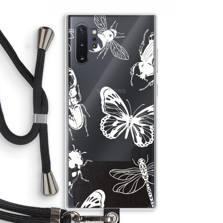 Tiny Bugs: Samsung Galaxy Note 10 Plus Transparant Hoesje met koord