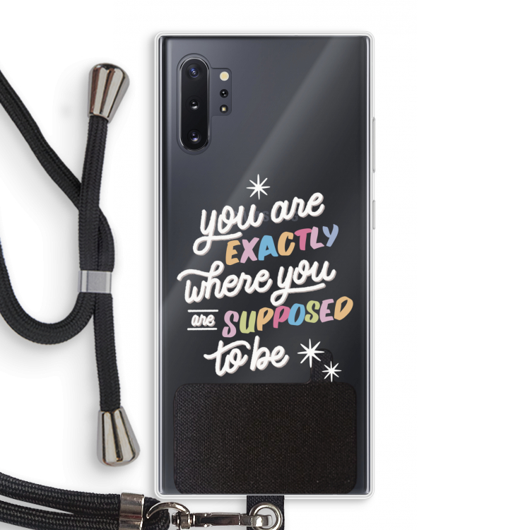 Right Place: Samsung Galaxy Note 10 Plus Transparant Hoesje met koord